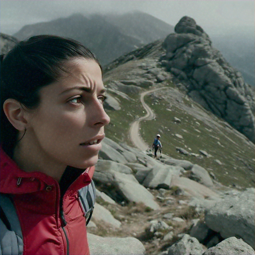 A Moment of Awe on the Mountain Path