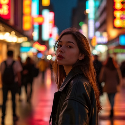 City Lights, Leather Jacket, Mystery