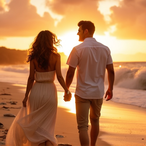 Sunset Romance on the Beach