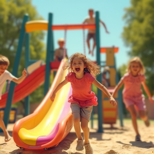 Sunny Day Fun on the Slide!