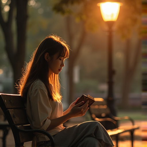 Golden Hour Serenity: A Moment of Peace in the Park