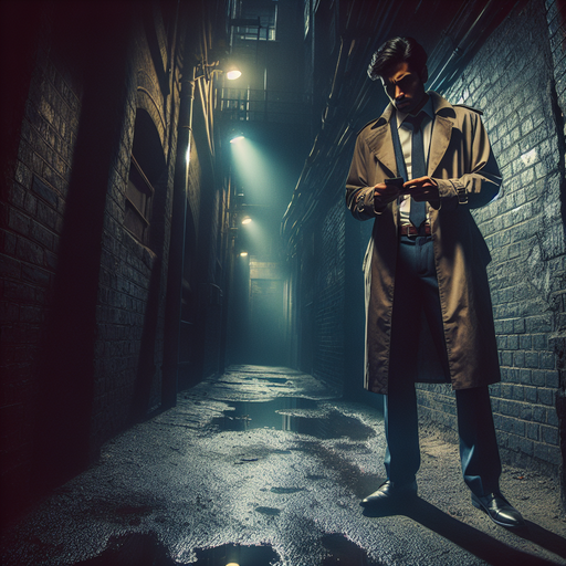 Shadows and Secrets: A Man in the Dark Alley