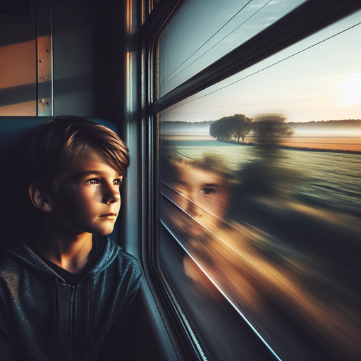 Lost in the Blur: A Boy’s Contemplative Journey