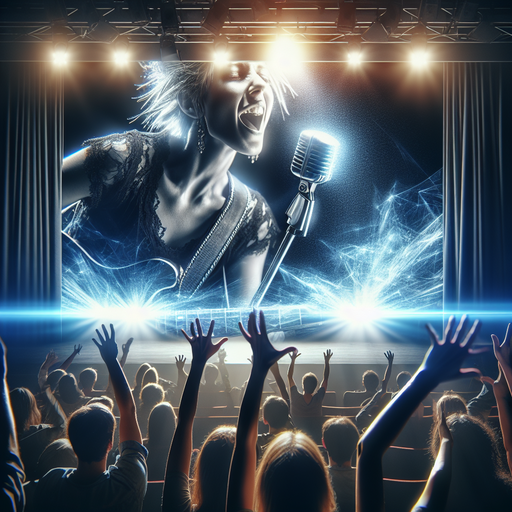 Rock Star Lights Up the Stage in a Symphony of Light and Sound