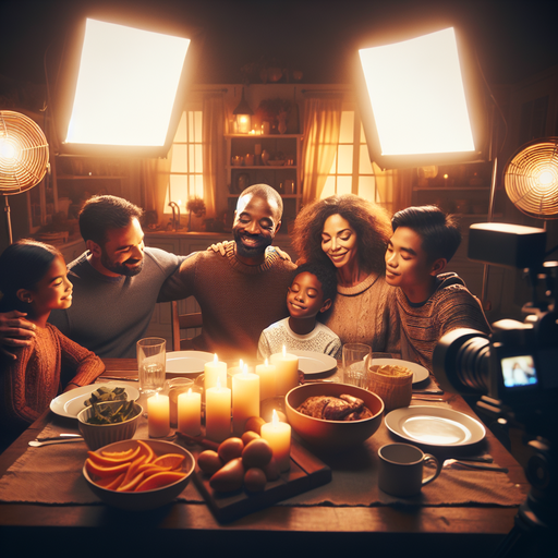 Candlelit Family Dinner: A Moment of Joy and Intimacy