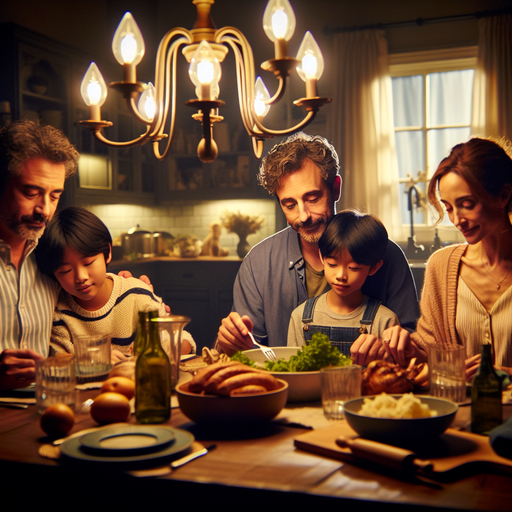 Family Dinner: A Moment of Warmth and Togetherness