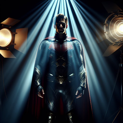 Superhero Spotlight: A Dramatic Portrait of Power