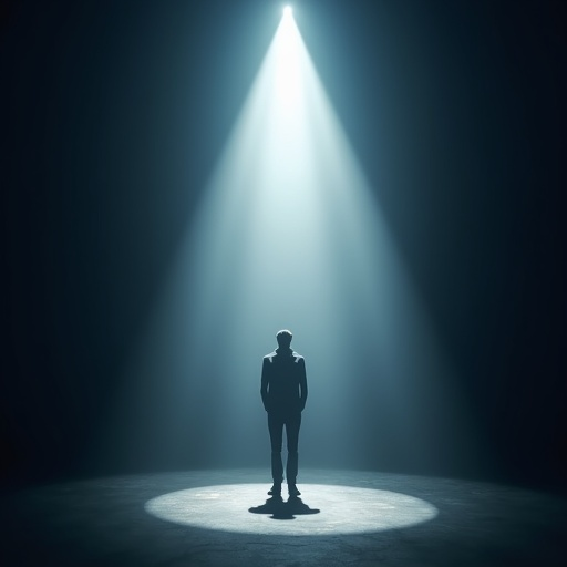 A Solitary Figure in the Spotlight