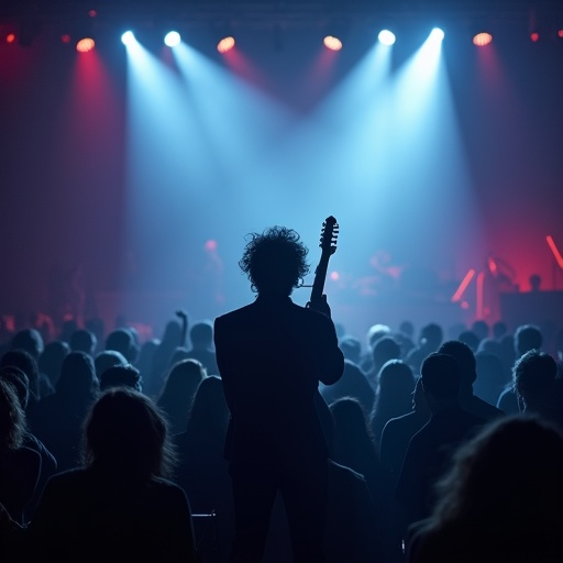 Silhouetted Musician: A Moment of Anticipation