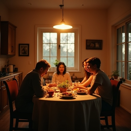 Intimate Gathering Under Warm Lights