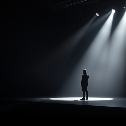 A Solitary Figure in the Spotlight