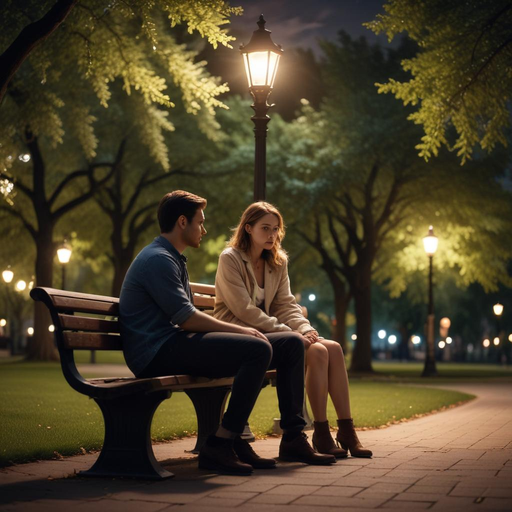 A Romantic Rendezvous Under the Street Lamp