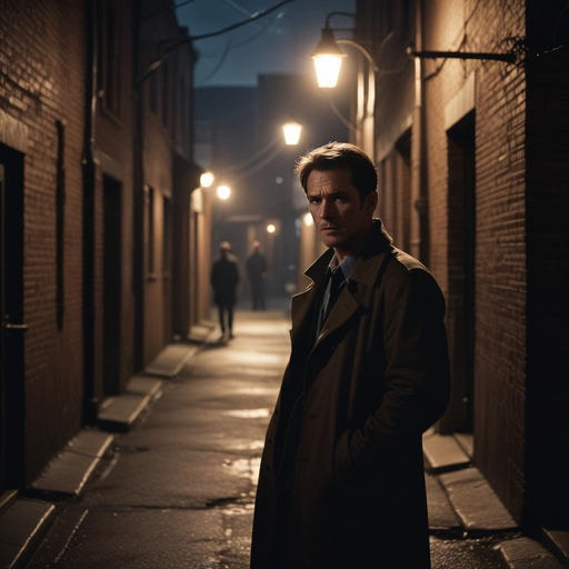 Shadows and Secrets: A Man in the Dark Alley