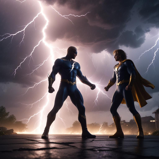 Clash of Titans: Superheroes Face Off in a Stormy Showdown