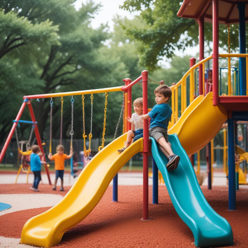 Childhood Joy: Two Boys Capture the Spirit of Play on a Sunny Day