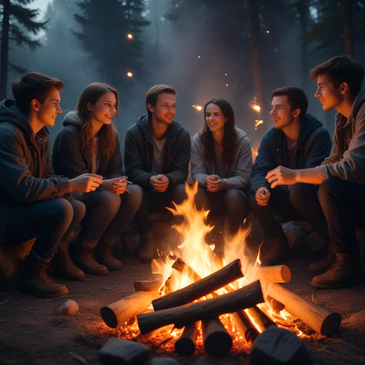 Campfire Tales: A Cozy Gathering Under the Stars