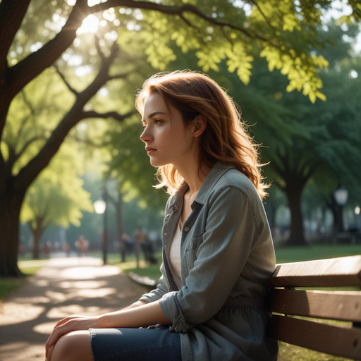 Lost in Thought: A Moment of Tranquility in the Park