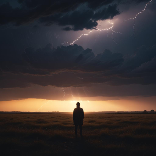 Silhouetted Against the Storm