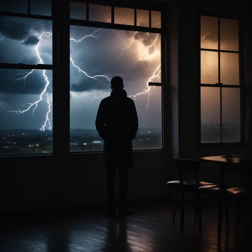 Silhouetted Against the Storm