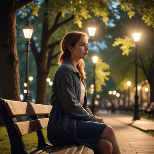 Lost in Thought: A Moment of Solitude in the Night