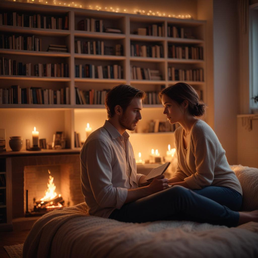 A Cozy and Intimate Evening by the Fire