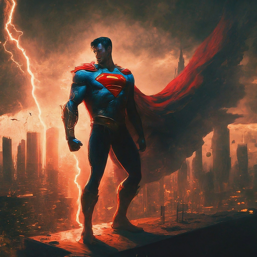 Superman: A Symbol of Hope Amidst the Ruins