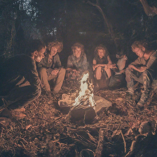 Campfire Tales: A Night of Mystery and Warmth