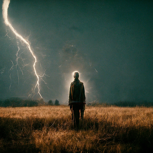 Silhouetted Against the Storm