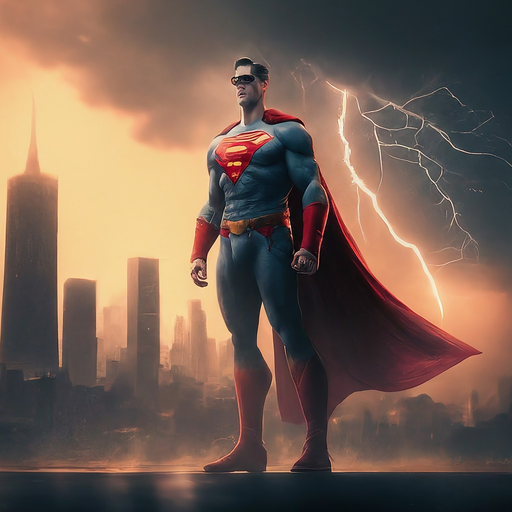 Superman: A Hero Bathed in Lightning