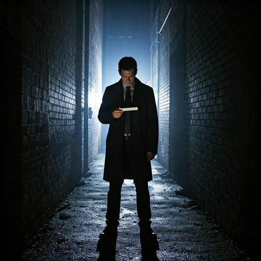 Shadowed Secrets: A Man in the Dark Alley