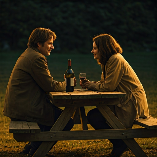 Golden Hour Romance: A Serene Picnic for Two