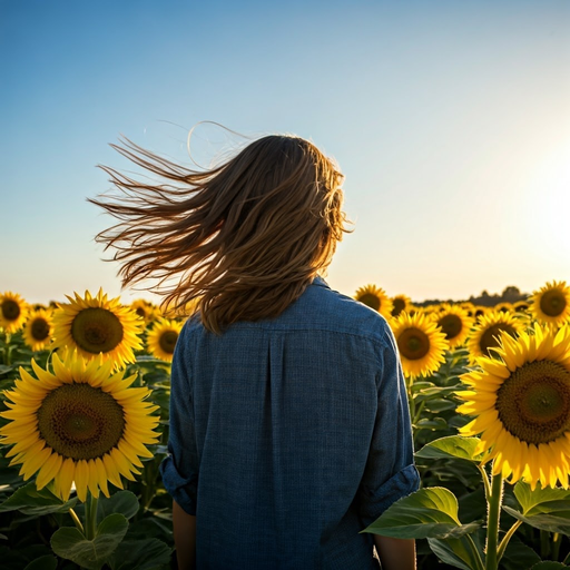 Sunsets and Sunflowers: A Moment of Tranquility