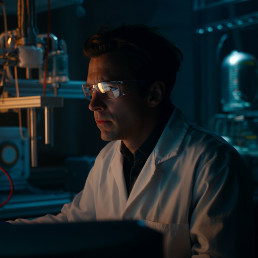 Intense Focus in the Lab: What’s Capturing His Attention?