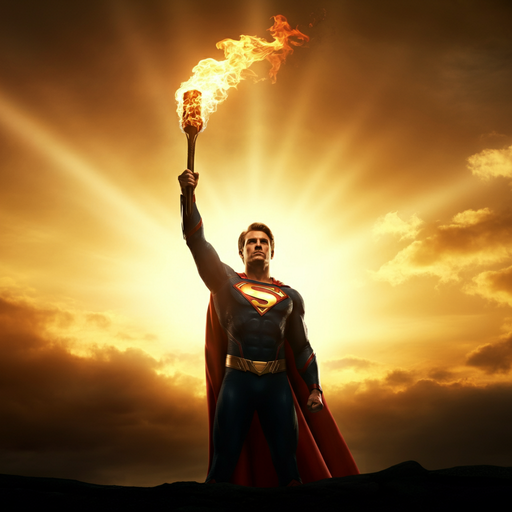 Superman: A Beacon of Hope Against the Setting Sun