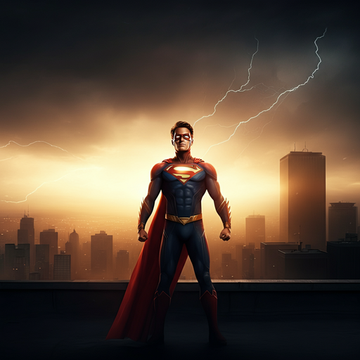 Superman Stands Tall Amidst a Storm of Power