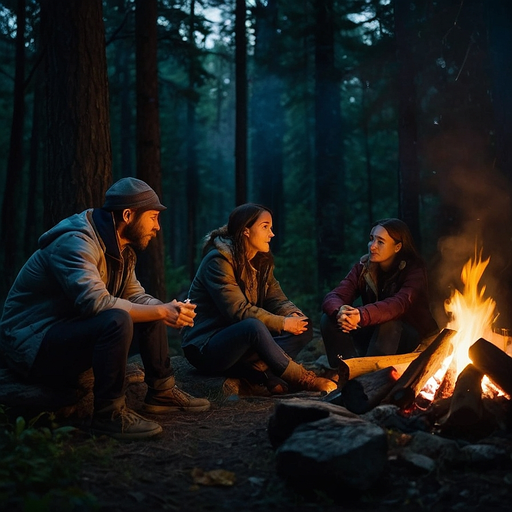 Intimate Gathering in the Shadow of the Forest