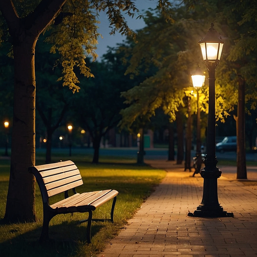 Solitude Under the Streetlamp