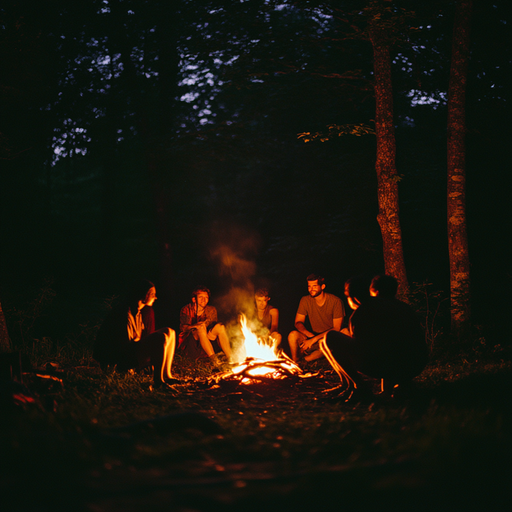 Campfire Tales: Shadows and Secrets in the Woods