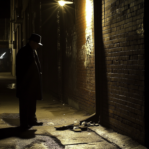 Shadowy Figure in a Dark Alley