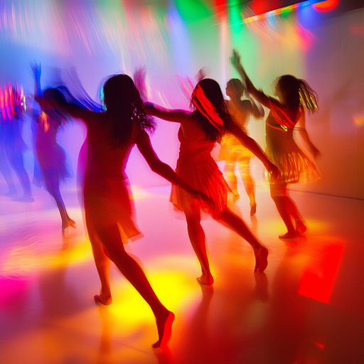 Blurry Lights and Energetic Dance: A Night of Vibrant Fun