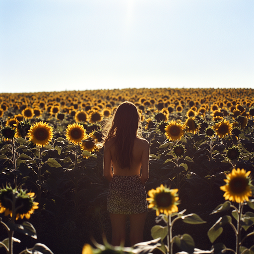 Silhouetted Hope in a Field of Gold