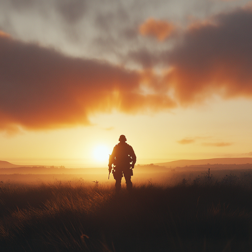 Silhouetted Against the Setting Sun: A Soldier’s Contemplation