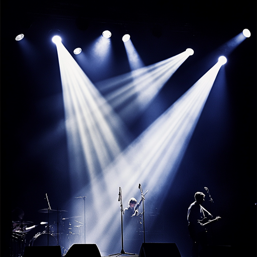 Silhouettes in the Spotlight: A Dramatic Concert Stage Awaits