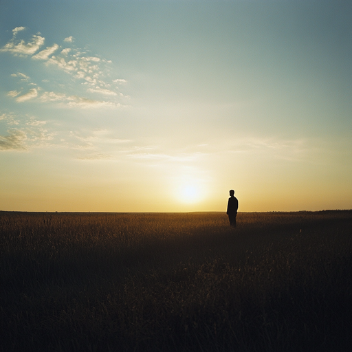 Silhouetted Solitude: A Moment of Contemplation