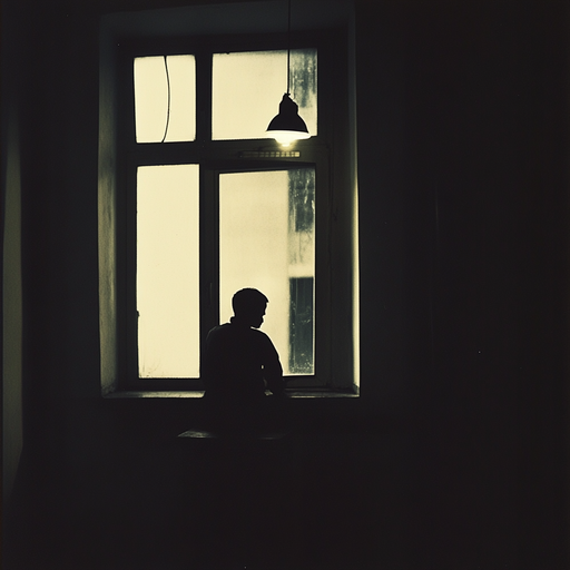 Silhouette of Solitude: A Moment of Contemplation