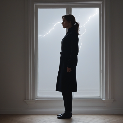 Silhouetted Against the Storm