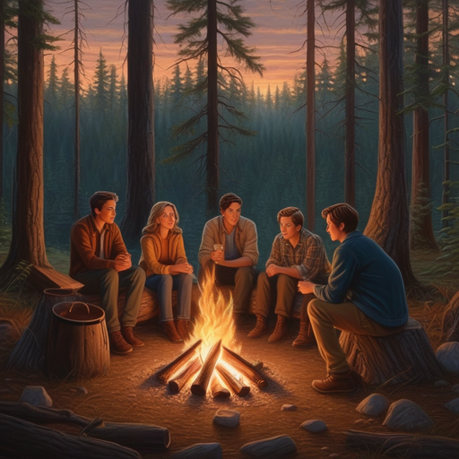 Campfire Glow: A Moment of Shared Joy and Nostalgia