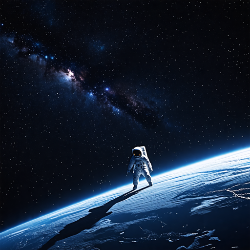 A Moment of Solitude in the Vastness of Space