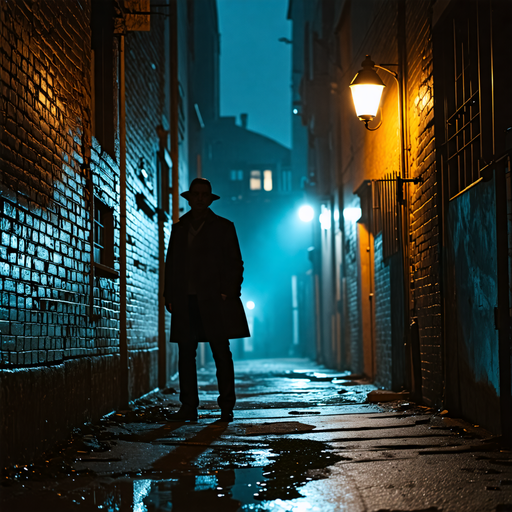 Shadowy Figure in a Dark Alley