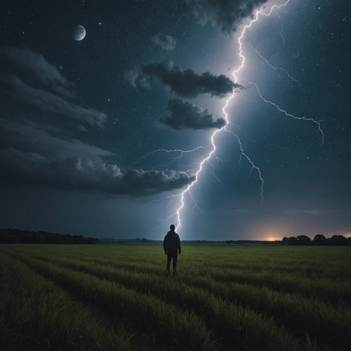 Silhouetted Against the Storm